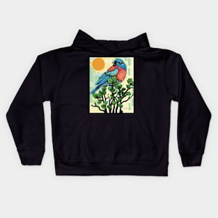 Blue Bird Kids Hoodie